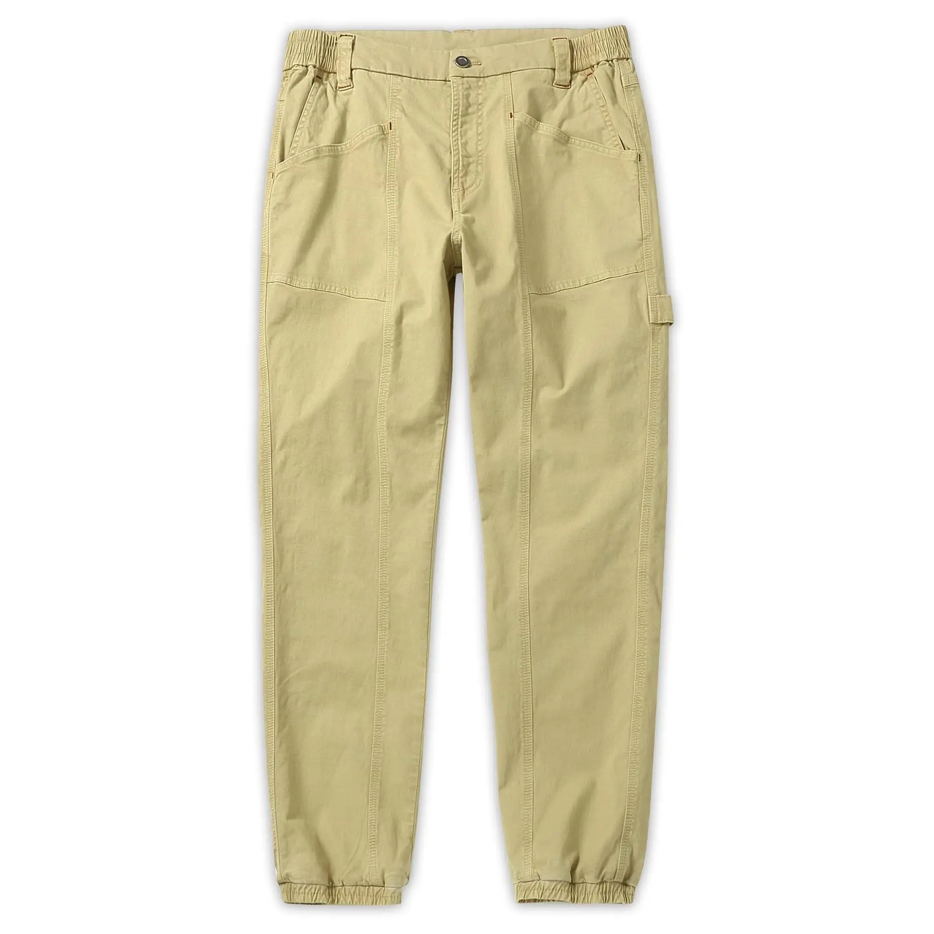 CHRONOLINE Men's Chino Jogger Pants Canvas Heavyweight Cotton Tapered Work Utility Golf Pants for Men