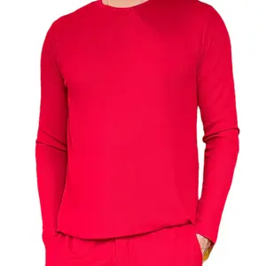 Ruby Waffle Men's Long Sleeve Lounge Crew