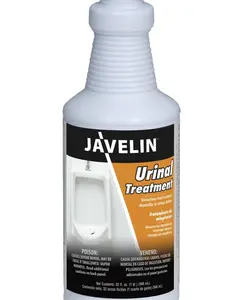 Javelin Urinal Treatment | Dissolves Uric Salt Build Up in Drains, Opens Fully Clogged Urinals | 32 Fl. Oz.