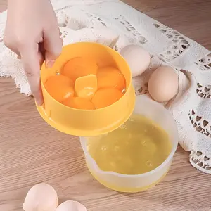 1 Count，Durable Large Capacity Egg Separator - Easy-Clean Yolk & White Strainer for Kitchen and Restaurant Use, Plastic, Kitchen Gadgets