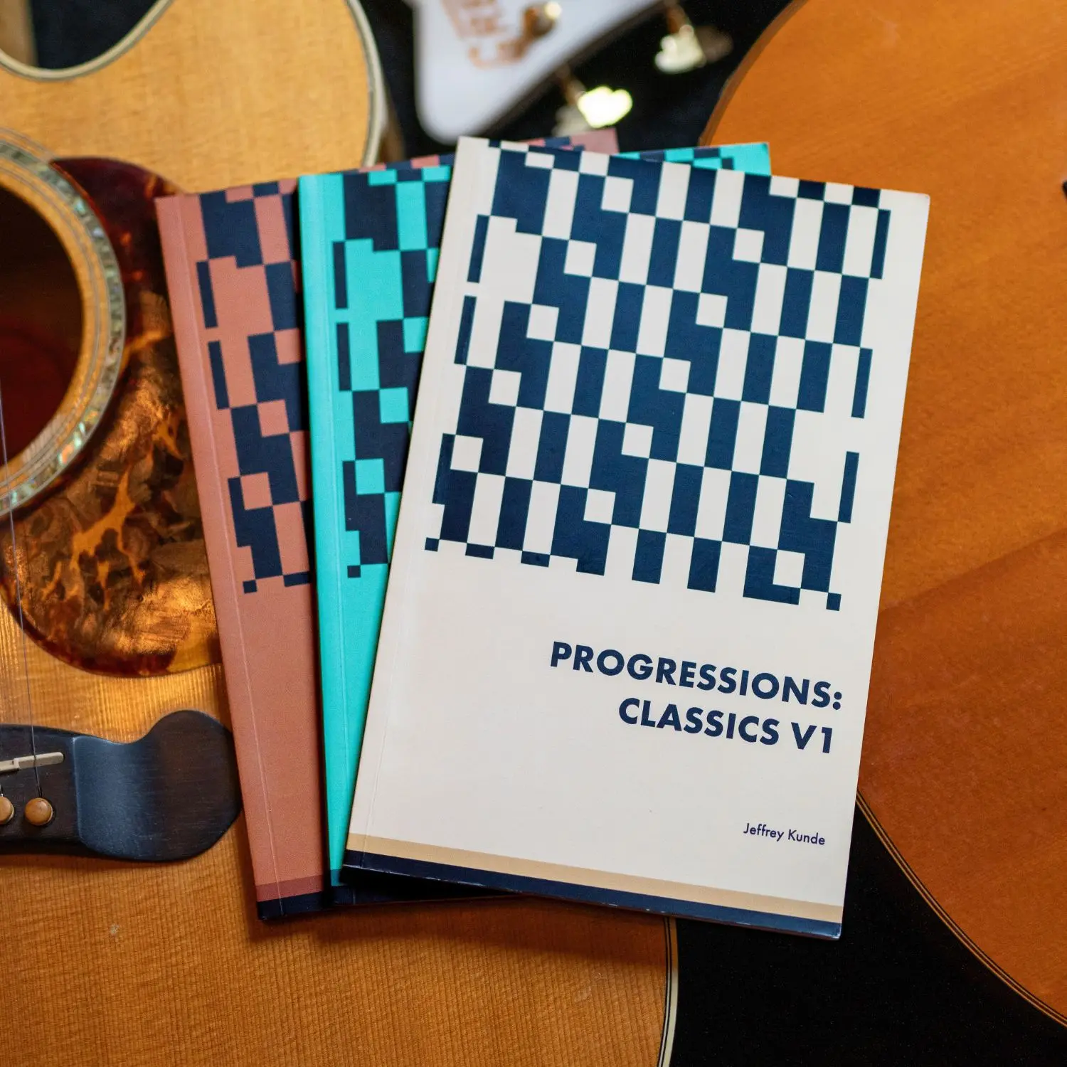 Progressions: Classics Book Set by Jeffrey Kunde and The Guitar Institute (3 Books) - Volumes 1-3 - Complete Resource Guide to Transform Your Guitar Playing and Chord Progressions