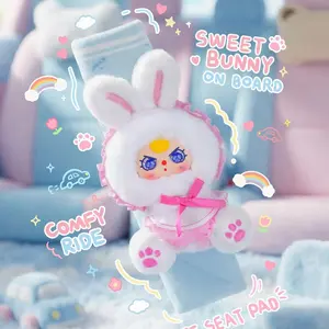 KX-Car Seatbelt Shoulder Pad MysteryBoxes Bag Pendant Bunny Plush Dolls Soft Collectibles