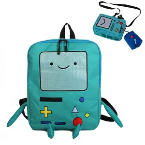 Cute Cartoon Robot Travel Laptop Backpack Animal Finn Jake Adventure Trip Backpack College Computer Bag Gift for School Student College Adults