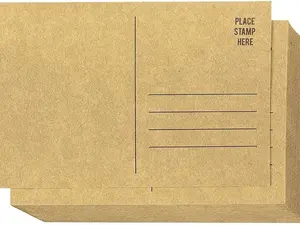 Brown Kraft Blank Cardstock Postcard Pack - 4 x 6 Inches - 50 Pack