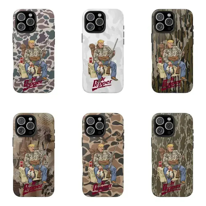 Trump Hunter Camo Phone Case, Season Camo Pepper, Old School Camo Hunter, Trump Hunter Season, Vintage Pepper IP 16 15 14 13 12 11 Pro Max Plus X