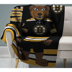 NHL Boston Bruins Blades 60" x 80" Rachel PlushBlanket