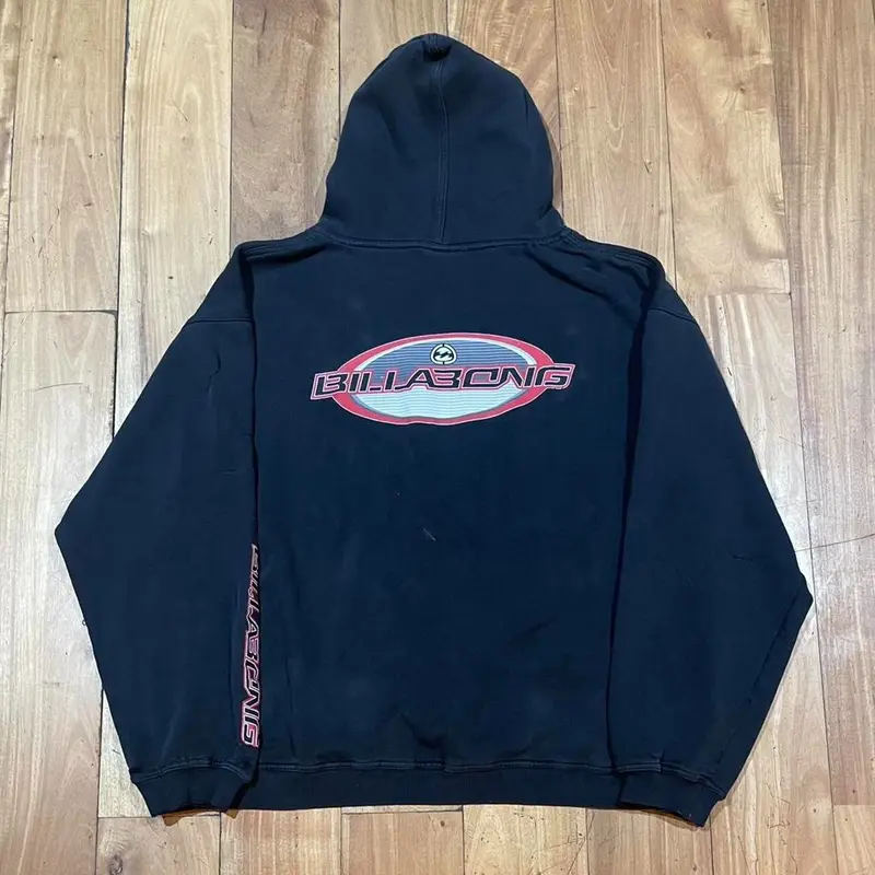 Vintage Billabong Black Red Hoodie Surfwear Y2k, Outfit Ideas, Best Sellers, Casual Sweatshirt Hoodie
