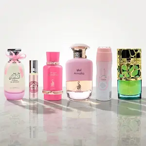 Virtual Bundle Lattafa Qimmah EDP 3.4FL.OZ | Hareem Al Sultan Roll On 10ML | Hareem Al Sultan EDP 3.4FL.OZ | Risala Amalia EDP 3.4FL.OZ | Risala Touq Gold EDP 3.4FL.OZ | Lattafa Yara Body Spray 6.7FL.OZ