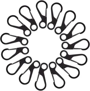 20Pcs Spring Snap Hook Carabiners Clip Spring Hanging Buckle Paracord Snap Hook for Camping Bottle Backpack Clasps Keychain