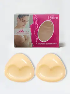 Thickened Chest Padding Invisible Enhancer Bikini Swimsuit, Self-Adhesive Push-Up Inserts, Geometric Design, All Seasons
