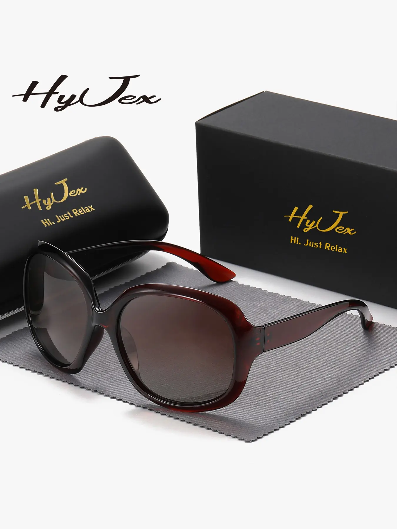 HYJEX 1 Piece Unisex Exquisite Elegant Full Frame Sunglasses Elegant And Charming Square Frame Sunglasses UV400