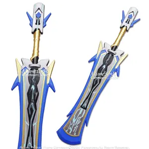 39.5” Foam Fantasy Video Game Broad Sword Anime Manga Cosplay Costume Prop Blue