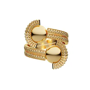 YENAÉ Tsirur Ring - 18K Gold Plated | 4-IN-1 Jewelry | Adjustable Band | Skin-Friendly | Nickel & Lead-Free | Hand Polished | Gift-Ready