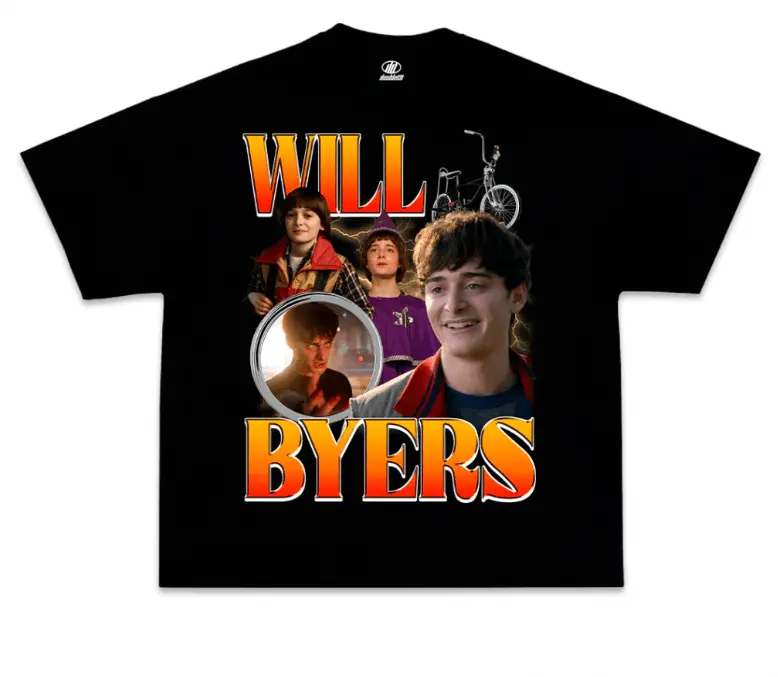 Youth & Adults Will Byers Stranger Things T-Shirt, Netflix Horror Graphic Tee, Unisex Casual Streetwear Shirt