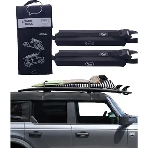 Surfboard  Racks - Padded System, Easy Setup Any , 'No Scratch' Buckles - Strap Up to 3 Boards to  Roof