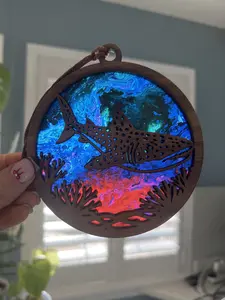 Whale Shark Suncatcher for Sunny Window