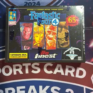 Topps Fantastic Four 4 65th Anniversary Finest Trading Cards Officially Licensed Marvel 1 Autograph Delic or Sketch Card Per Box