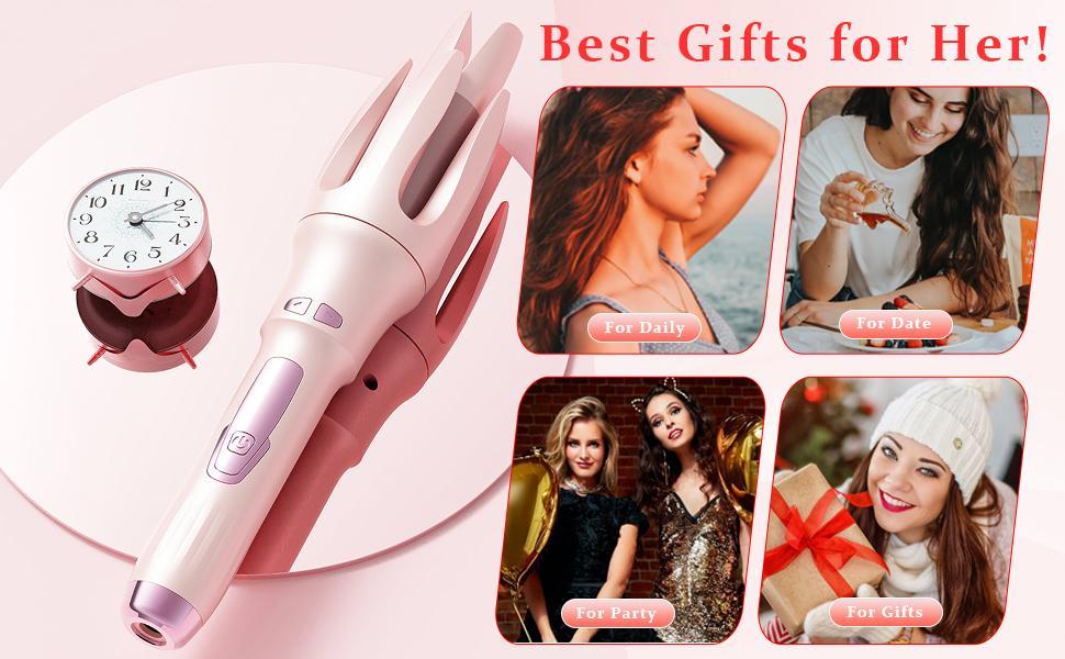 Air T3 Automatic Hair Curler - Heated Curler Beauty Product, 4 Temperature Settings, Dual Voltage Rotating Design, 1.25in Fast Heating, Auto Shut-Off, Suitable for Professional Curly Hair Styling for Bouncy & Easy Curls, Bouncy Curls, Perfect Curls, Autom Air T3 Automatic Hair Curler - Heated Curler Beauty Product, 4 Temperature Settings, Dual Voltage Rotating Design, 1.25in Fast Heating, Auto Shut-Off, Suitable for Professional Curly Hair Styling for Bouncy & Easy Curls, Bouncy Curls, Perfect Curls, Autom