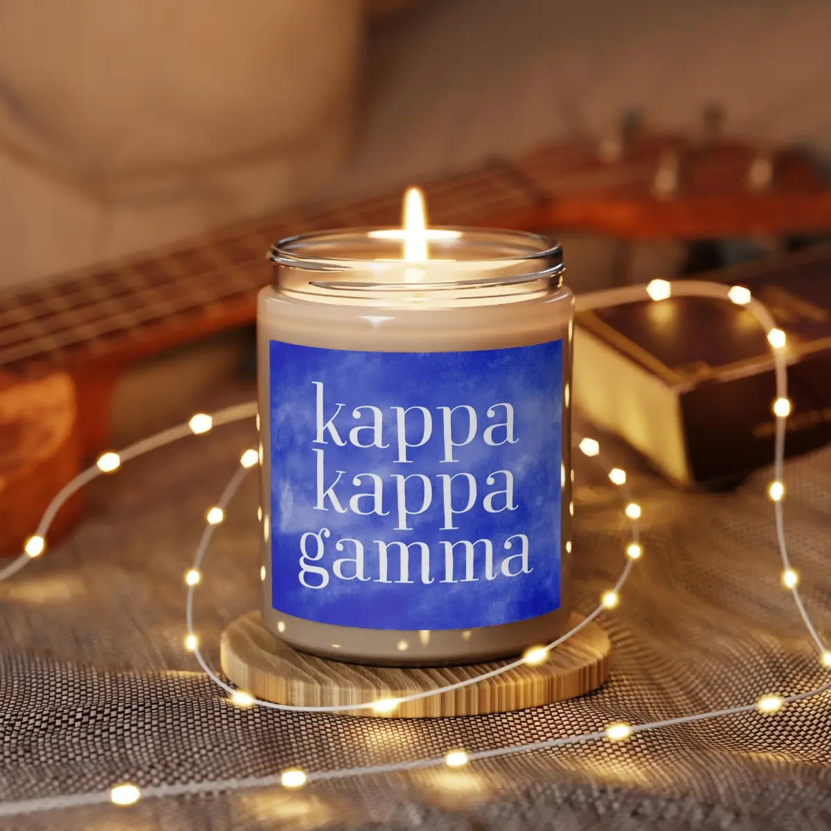 Kappa Kappa Gamma Watercolor Scented Candle, 9oz