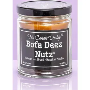 Banana Nut Bread Scented Candle - Hazelnut Vanilla Fragrance - 6 Ounce Double Pour - 40 Hour Burn Time - Handmade Soy Wax - Aromatherapy Home Decor Light Gift Ornaments Decoration Perfume