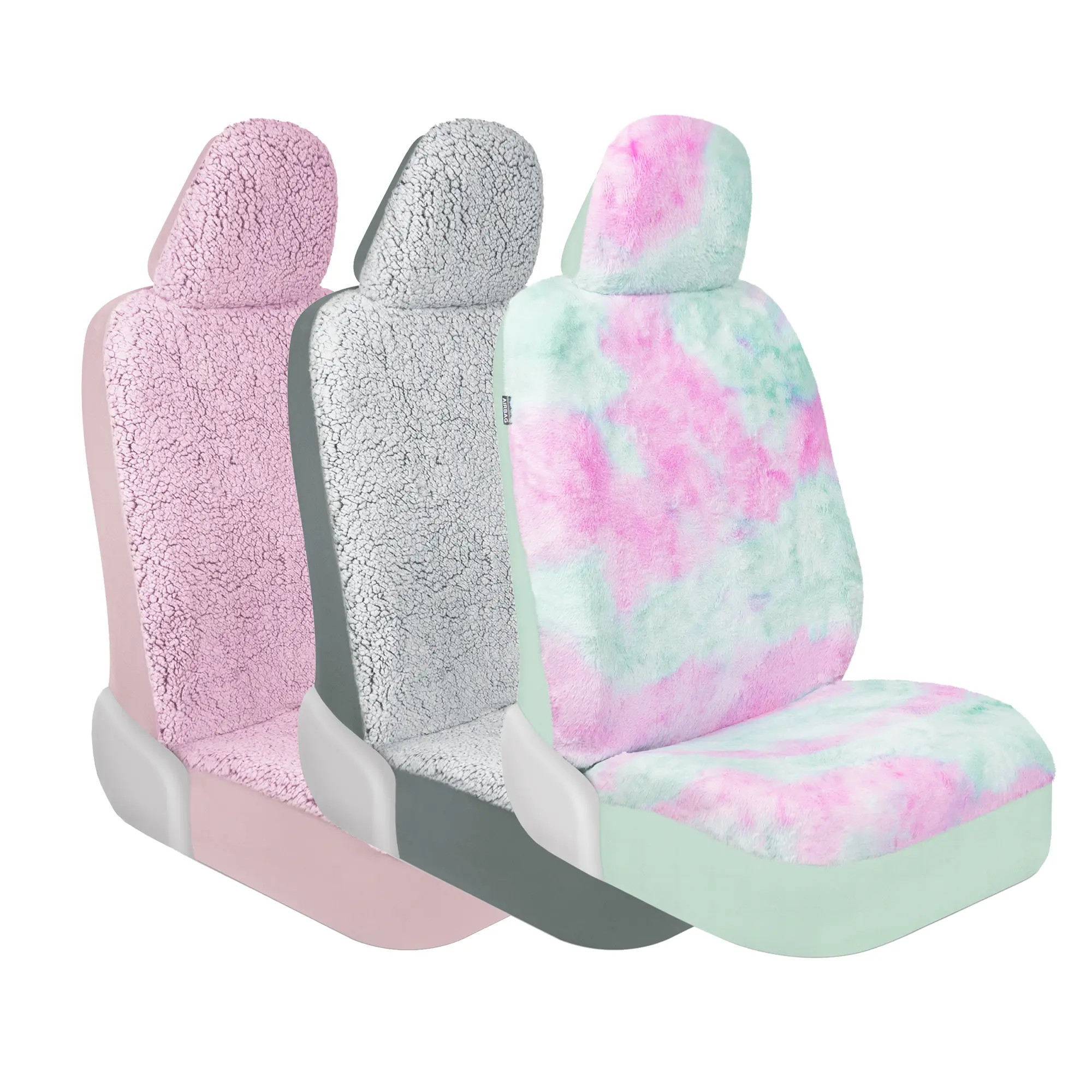 Carbella 1-Pack Plush Sherpa Fleece Seat Cover for Front Seats - Soft Warm Comfort Truck Cushion Protector, Car Seat Accessories, Front Seat Covers