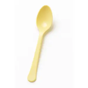 Heavyweight Light Yellow Plastic Spoon