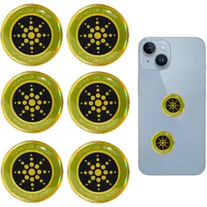6 count Emf Blocker For Cell Phone, Blocker For Cell Phone,Emf Stickers For Cell Phone,A Practical  For Tech Lovers For  Phones/Tablets/Laptops  Devices Blockers()