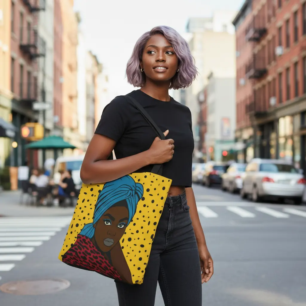Women's Reversible Cheetah Print Tote Bag - Modern Afro-Glam Synthetic Polyester, Open Top, Boxed Corners, Black Inner Stitching, Lightweight Multi-Function, 13in, 16in, 18in Sizes for Beach & Errands