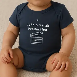 Personalized onesie for babies - Printed in USA - 100% Cotton