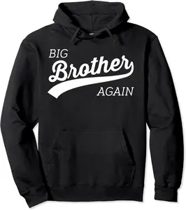 Big Brother Again Design for Boys with Arrow and Heart Pullover Hoodie - Mohamedab Shop 33B0BRNVRJY1