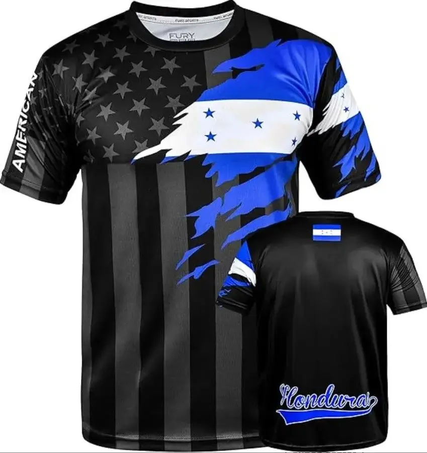 Honduras Soccer Jersey, Honduras Shirts, Streetwear Style, Game Day Outfit, Fan Gift, Casual Sportswear, Trendy Fit for Men Women Wear