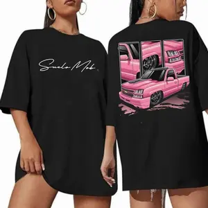 Pink Truck Graphic T-Shirt, Candy Car Enthusiast Tee