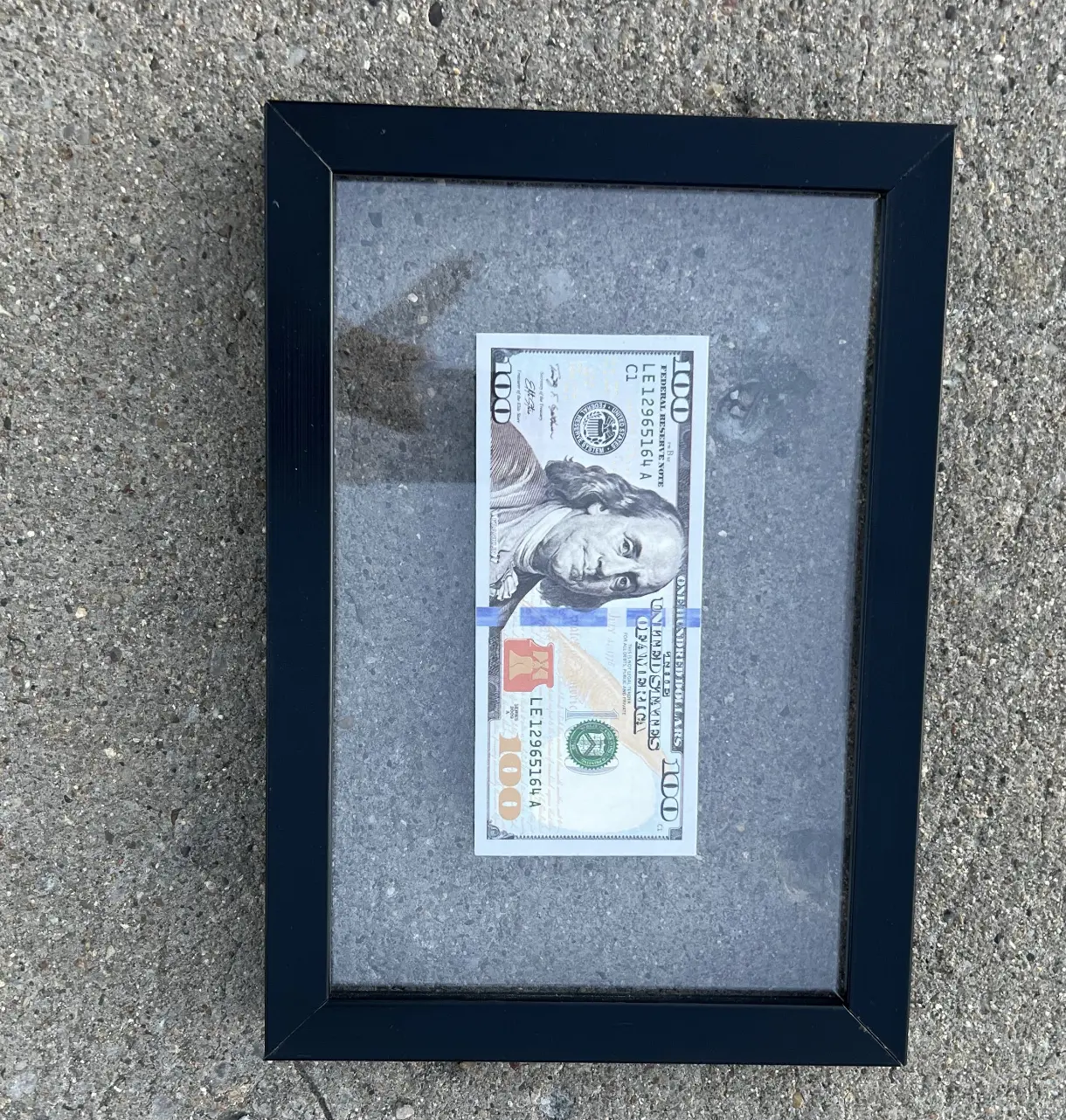 Luxury Dollar Frame Classic Daily Motivation for Entrepreneurs and Hustlers Perfect for Workspace Office Gift Decor Photo