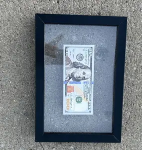 Luxury Dollar Frame Classic Daily Motivation for Entrepreneurs and Hustlers Perfect for Workspace Office Gift Decor Photo