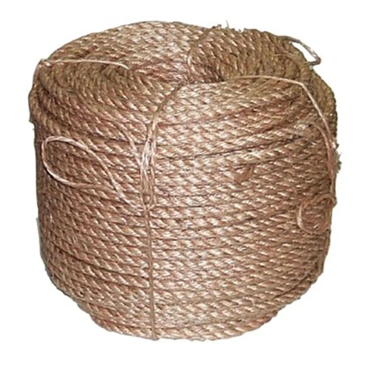 4-Strand Manila Anchor Rope, Model 103-1/4x1200-3SB, 1 in. & Larger Dia., Colored Yarn, 7% Heavier Than 3-Strand Ropes, 24 lbs Boxed, 4-Strand Rope