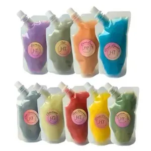 Happy Time Squeeze Wax Melts Candle Fragrance, Variety of 9 Amazing Scents for Home Decor Peach Floral