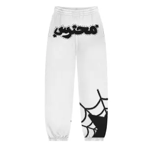 ‘salvation’ white rhinestone sweats