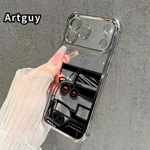 Silicone Shockproof Case for iPhone 17 Air 16 Pro Max 15 Plus 14 13 12 11 X XS, Durable Slim Cover with Four-Corner Thickening and Full Camera Protection