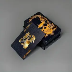 Skull Poker Cards Plastic Foil High Flexibility, Durable Washable Playing Cards for Pool Beach Magic Outdoor Parties Card Games