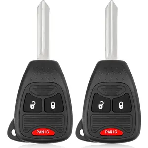 Three-button Remote Key for Dodge: Compatible with Chrysler 200, 300, Aspen, Dodge Avenger, Charger, Dakota, Durango, Magnum, Ram 1500, 2500, 3500, Jeep Commander, Compass, Grand Cherokee, OHT692427AA, 315MHz