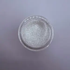 Frosted Coconut Fine Bubble Glitter | White Iridescent Glitter | Solvent Resistant & High Quality Craft Glitter