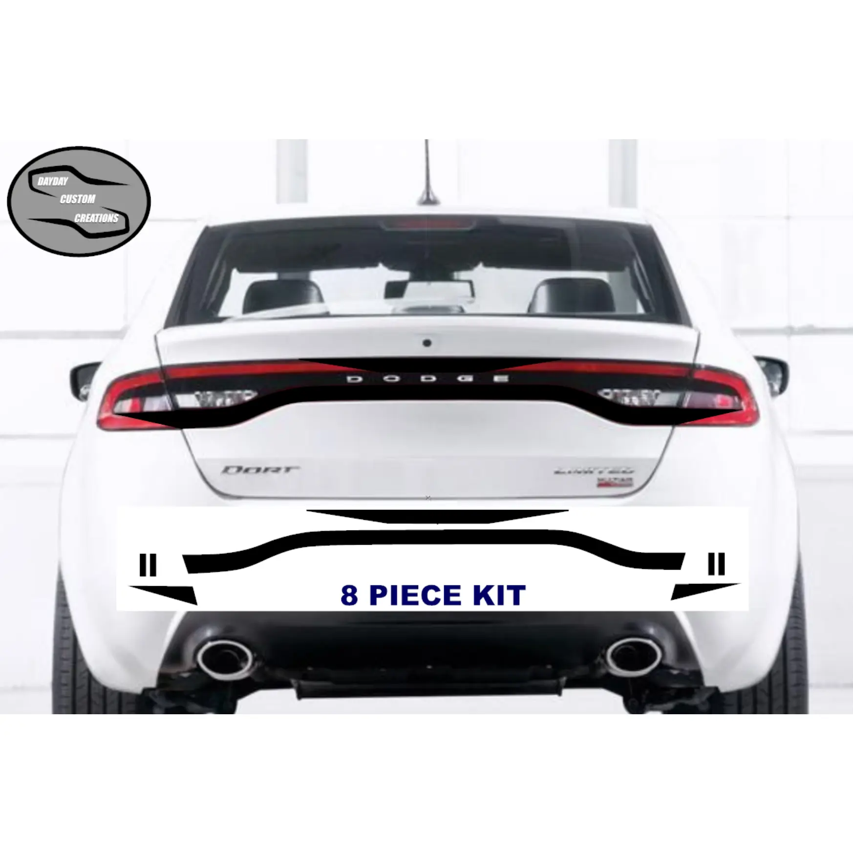 13-16 Dodge Dart Taillight Decal Design 5