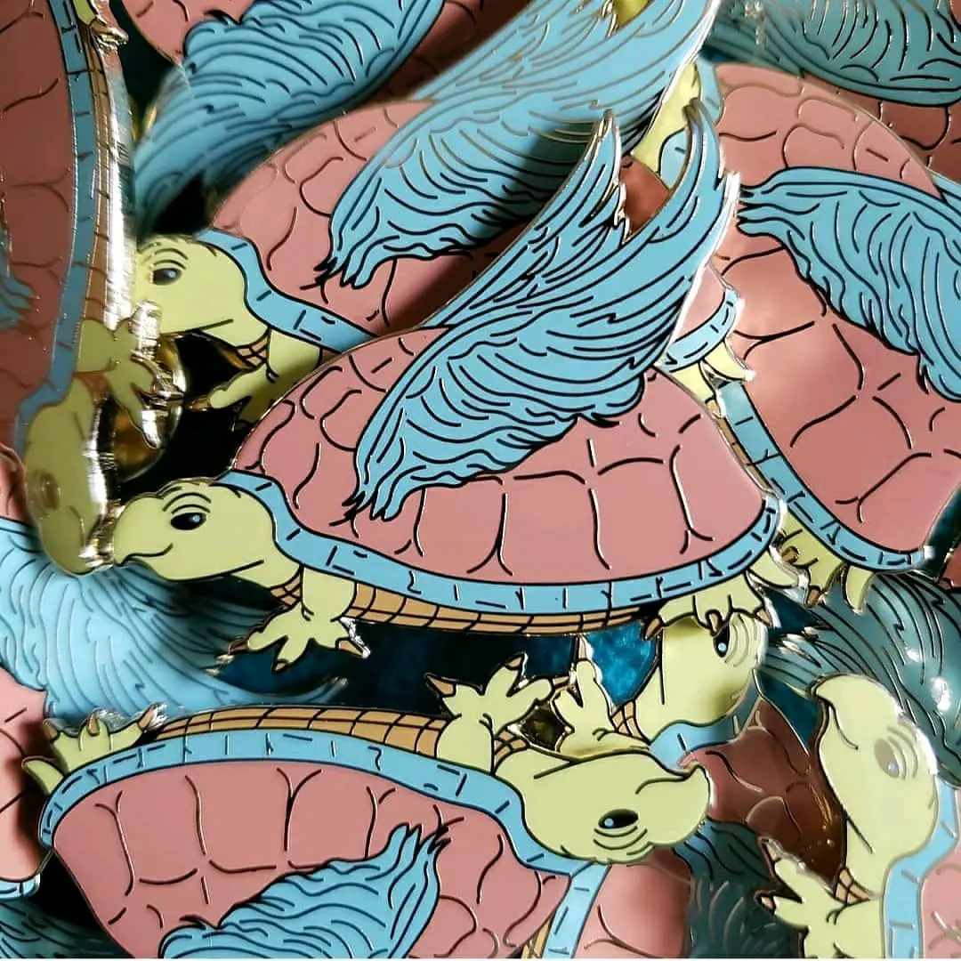 "Bad Turtle" Enamel Pin