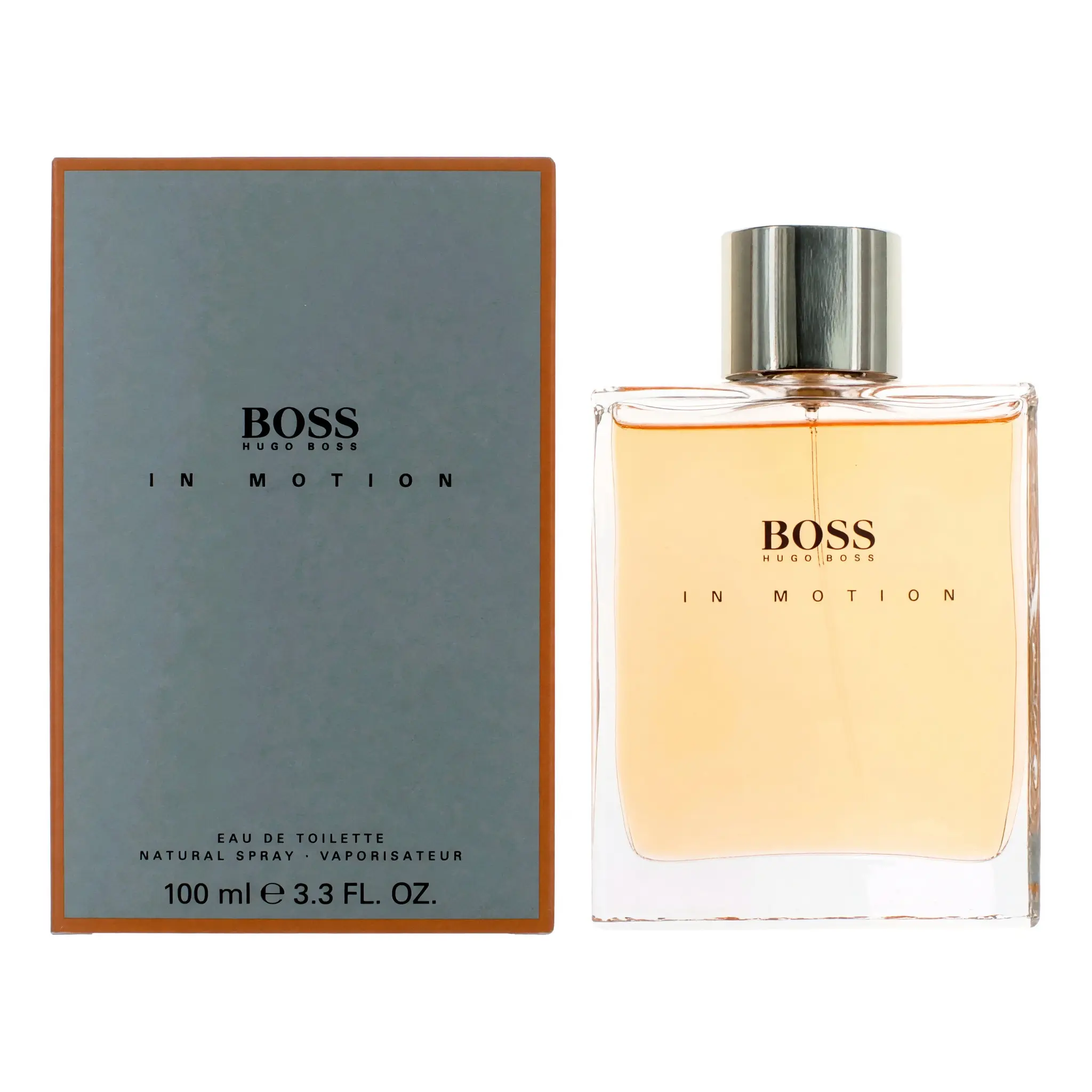 Boss in Motion by Hugo Boss, 3.3 oz EDT Spray for Men, Men's Cologne, Cologne, Citrus Men's Fragrance, Amber