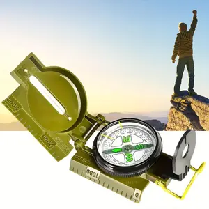 Outdoor Survival Compass, Multi-Functional Waterproof Portable Compass for Hiking Camping Travel, Camping Tools, Essential Gear for Adventure Enthusiasts, Hiking Essentials