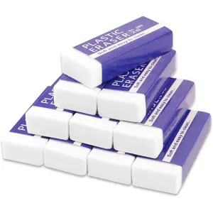 10 Pack Pencil Erasers, Soft, and Durable Erasers for Pencils,  for Artists and Professionals, Long-Lasting Erasing Performance