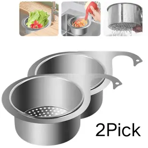 【2-Pick】Stainless Steel Swan Sink Strainer Basket,2026 New Multifunctional Kitchen Sink Drain Strainer Faucet Hanging Filter Basket,Efficient Water Drainage Easy Clean Storage Solution round glass container portable snack box travel leakproof oat