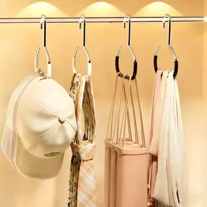 2-Pack Metal Hat Storage Hooks - Home Organizing Hooks for Scarves, Bags