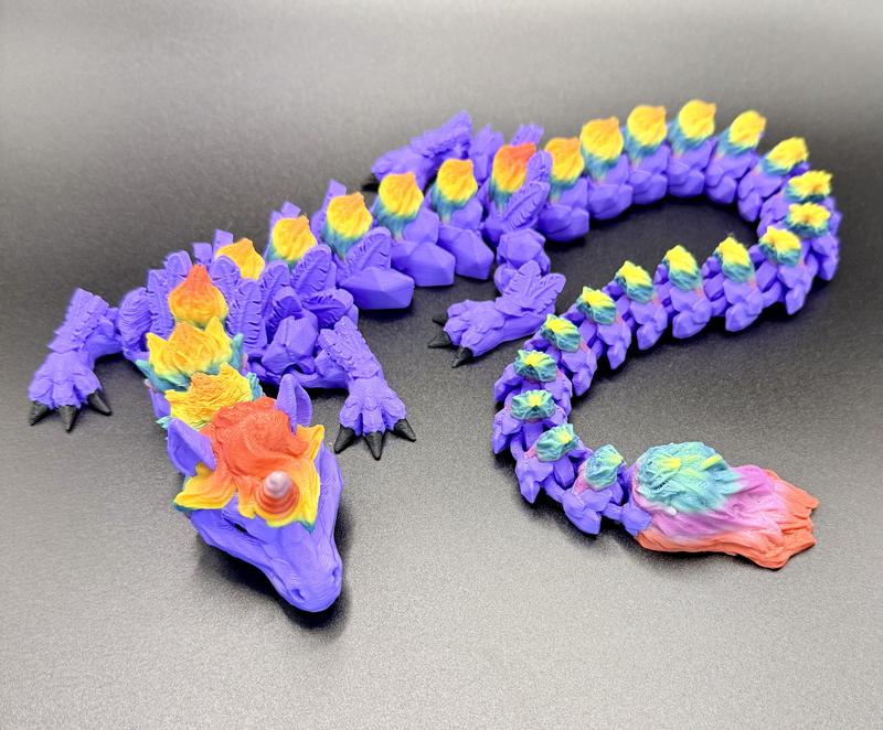 Rainbow Alicorn Dragon 3D Print