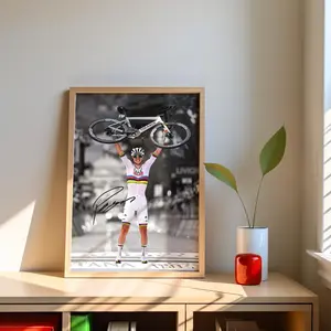 [SALE UP TO 41%] Tadej Pogacar Poster - Cyclist Champion Wall Art, Athlete Room Decor, Sports Inspiration Print, Fan Gift, Modern Cycling Artwork